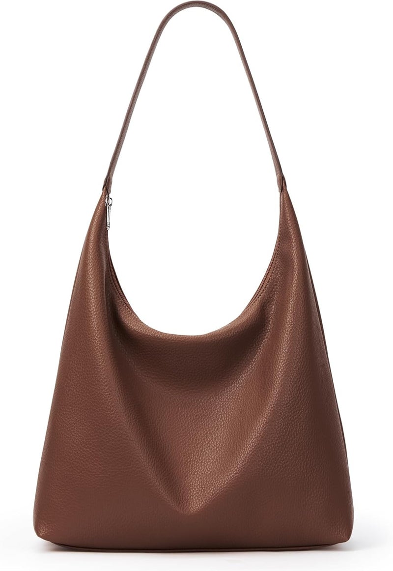 KALIDI Casual Tote Bag Vegan Leather Hobo Zipper Work Bag Weekender Shoulder for Women Shoulder Travel Purse - Image 1
